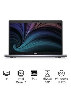 DELL Latitude 5410 Business And Professional (Upgraded Version) Laptop With 14-Inch Full HD Display, Core i7-10610U Processer/16GB RAM/512GB SSD/Intel UHD Graphics 620/Windows 10 Pro English Silver  - Image 1