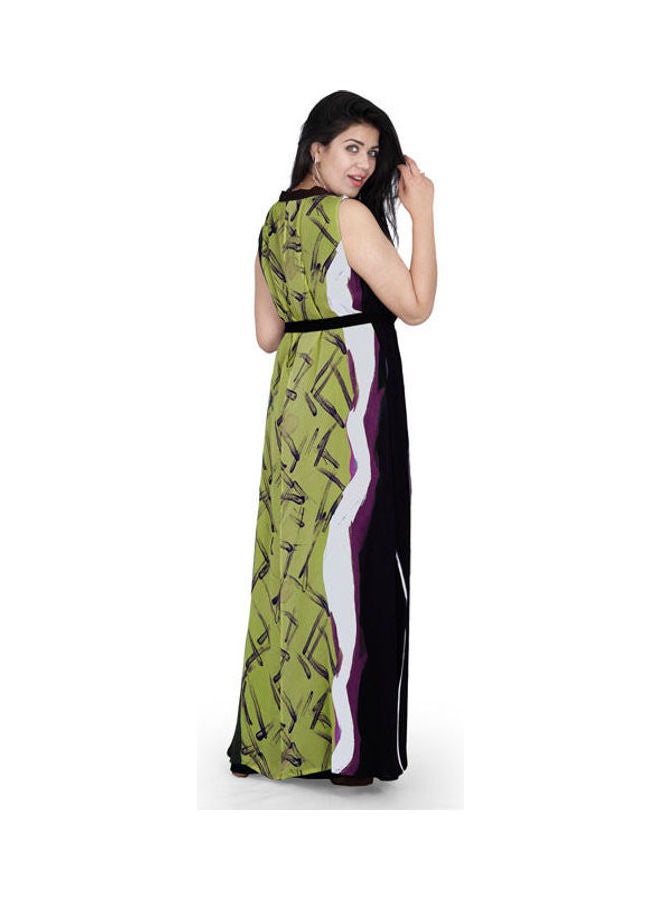 Smoky Egypt - Casual Double Face Panel Dress Multicolour - Image 1