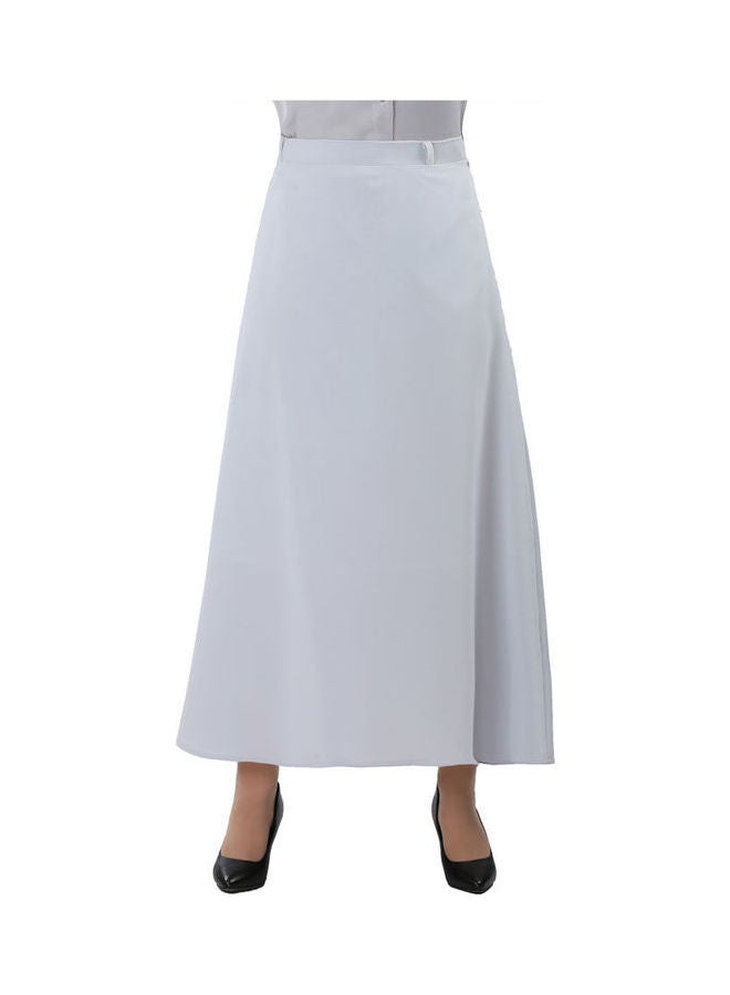 Smoky Egypt Casual Half Circle Crepe Skirt Grey - Image 1