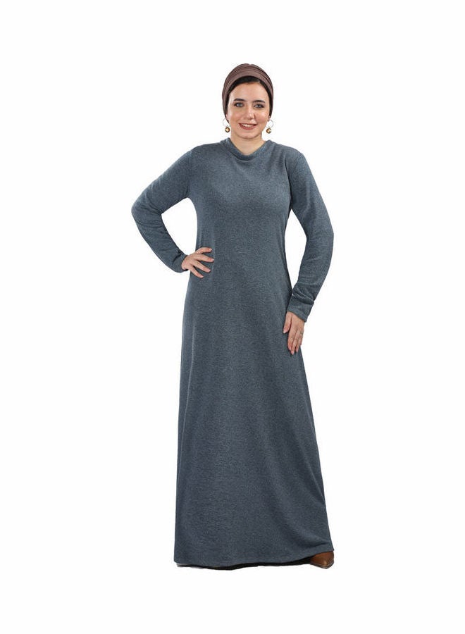 Smoky Egypt Casual Jersy Blush Maxi Dress Grey  - Image 1