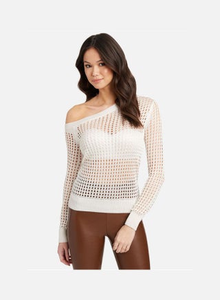 Ladies Knit Sweater Top White - v1649220104/N53002539V_1