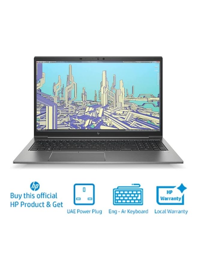 HP ZBook Firefly G8 Laptop With 15-Inch Display, Core i7 1165G7 Processer/16GB RAM/512GB SSD/4GB Nvidia Quadro T500 Graphics Card /International Version English Gray - Image 3