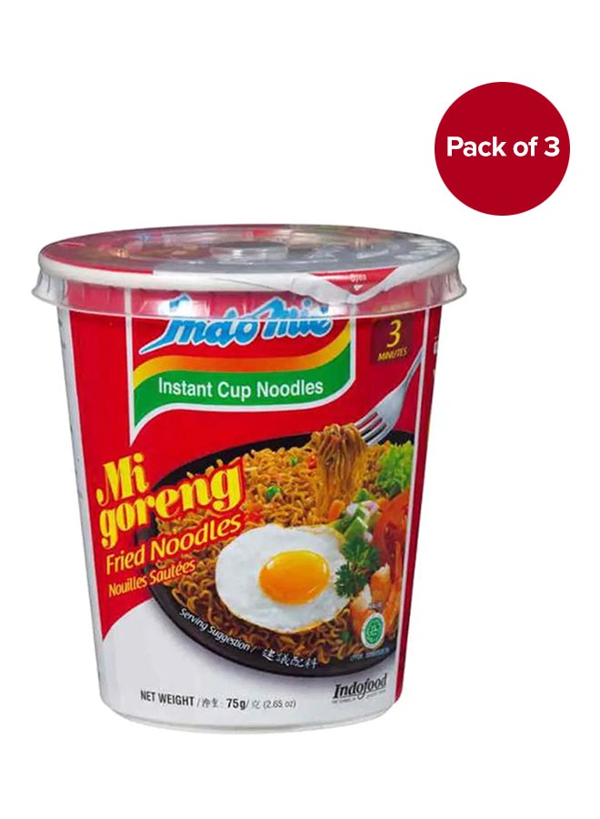 Indomie Instant Noodles Fried Assorted 75grams Pack of 3 