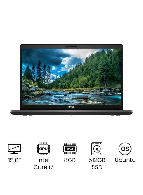 Renewed Latitude 5500 (Upgraded Version) Laptop With 15.6-Inch HD Display, Core i7 Processor/8GB RAM/512GB SSD/2GB AMD Radeon 540X Graphic Card/DOS (Without Windows) Black