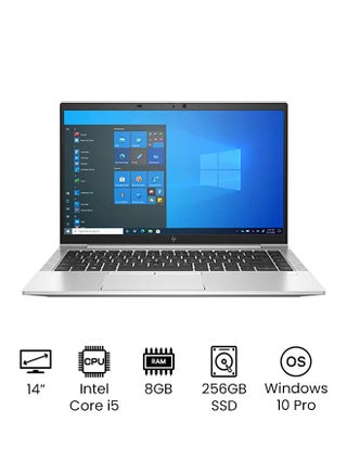 لابتوب ايليت بوك 840 جى 8 مع شاشة 14 بوصة عالية الدقة بالكامل ، معالج انتل كور i5 / ذاكرة وصول عشوائي 8 جيجابايت / 256 جيجابايت اس اس دي / بطاقة رسومات مدمجة / نظام تشغيل ويندوز 10 اللغة الإنجليزية فضى - v1649227945/N50854932A_1