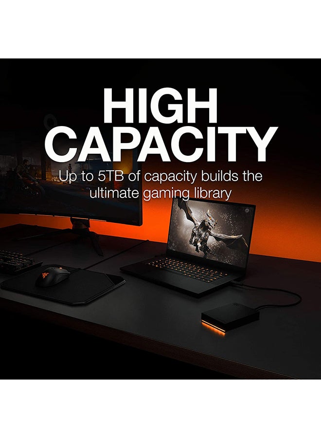 Seagate - FireCuda Gaming Hard Drive, 2TB, External Hard Drive HDD, USB 3/2, RGB LED lighting (STKL2000400) 2.0 TB - Image 1