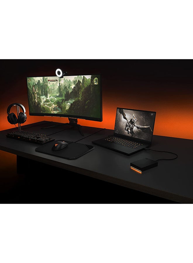 Seagate - FireCuda Gaming Hard Drive, 2TB, External Hard Drive HDD, USB 3/2, RGB LED lighting (STKL2000400) 2.0 TB - Image 1