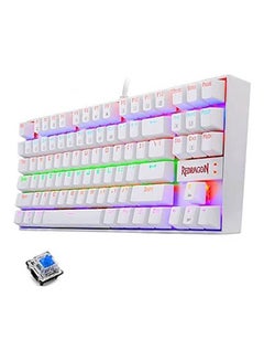 REDRAGON K552 Rainbow Mechanical Gaming Keyboard Blue Switch 87 Key Tkl Design  - Image 1