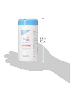Sebamed Baby Wipes With Wheat Germ Oil For Delicate and Dry Baby Skin, 70 Count - White  - Image 3