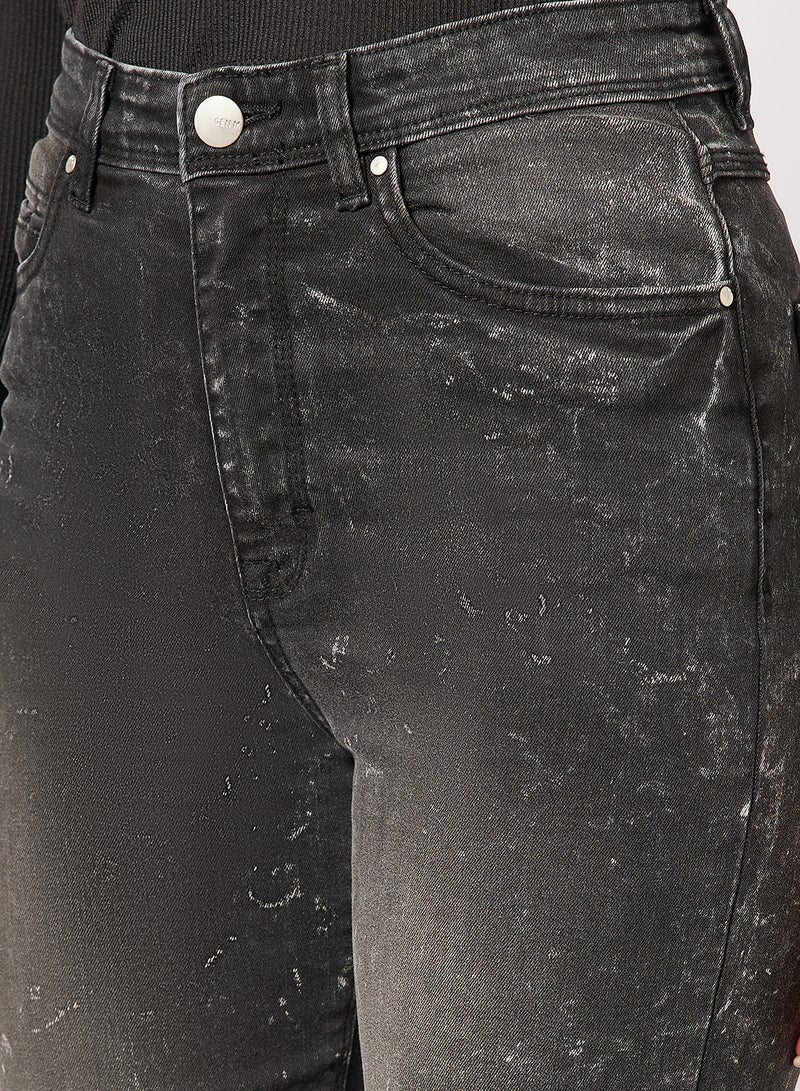 Sivvi x D'Atelier - Tie-Dye Straight Jeans Black - Image 1