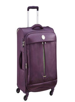 Flight Lite 4 Wheels Soft Casing Medium Check in Luggage Trolley Purple