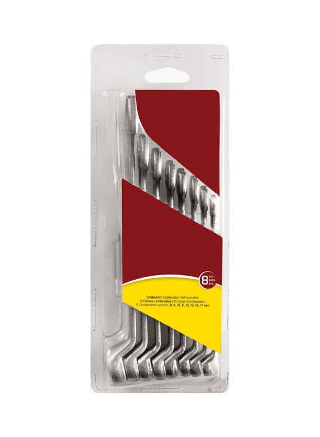 Home Box 8-Piece Tramontina Combination Wrench Set Silver 22.2x3.8cm  - Image 3