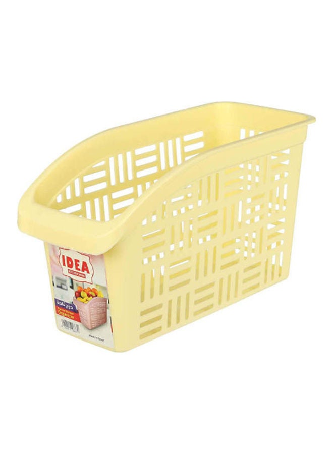 Lamsa Plast Refrigerator Drawer With Pull Grip Set Yellow ‎30 x 18.4 x 15.7cm 