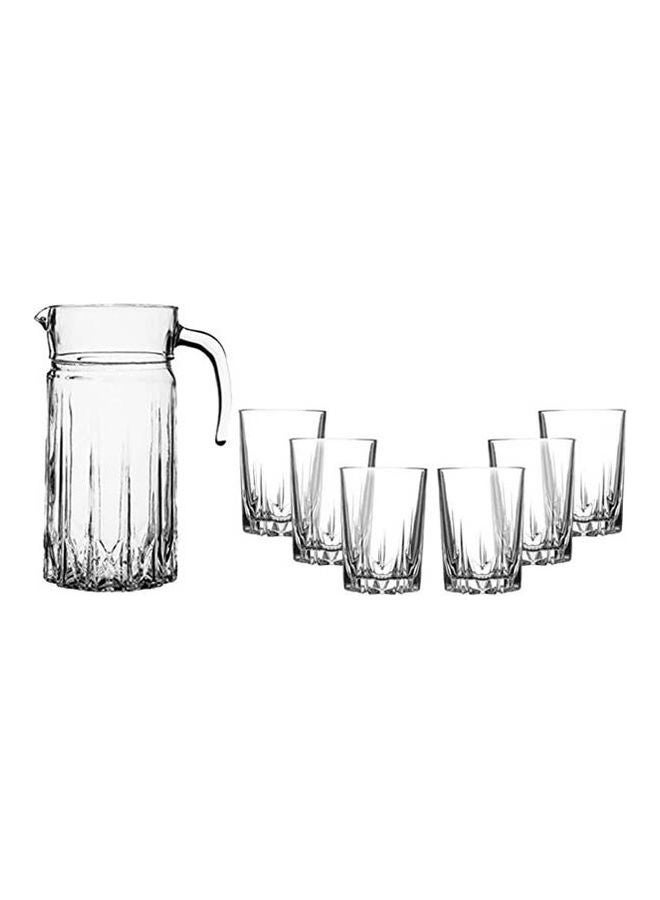 باساباتشي طقم عصير 7 قطع شفاف 1500 مل شفاف 1500ملليلتر - Image 1