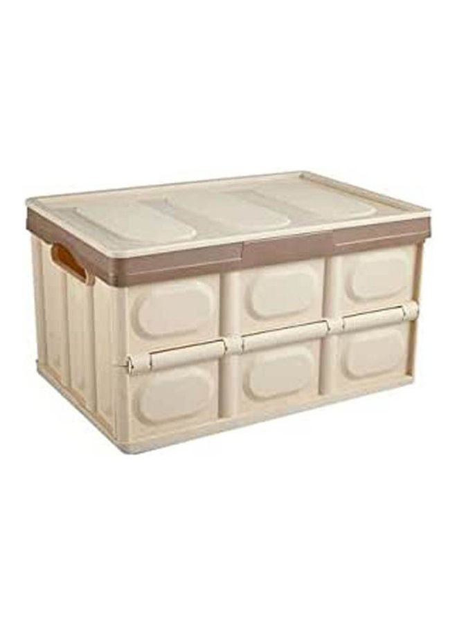 Silicone Foldable Storage Bin Beige 52x28cm