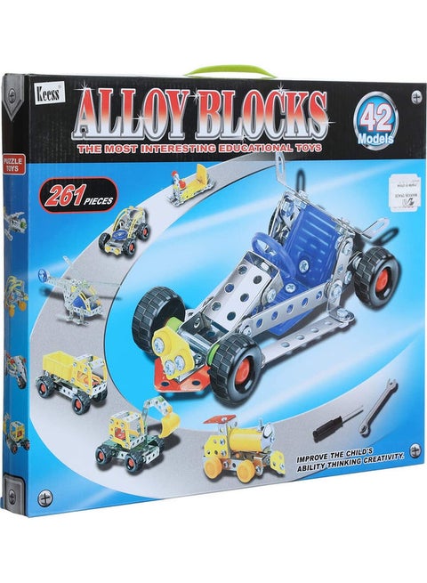 261 Piece Alloy Vehicle Building Set 6+ Years