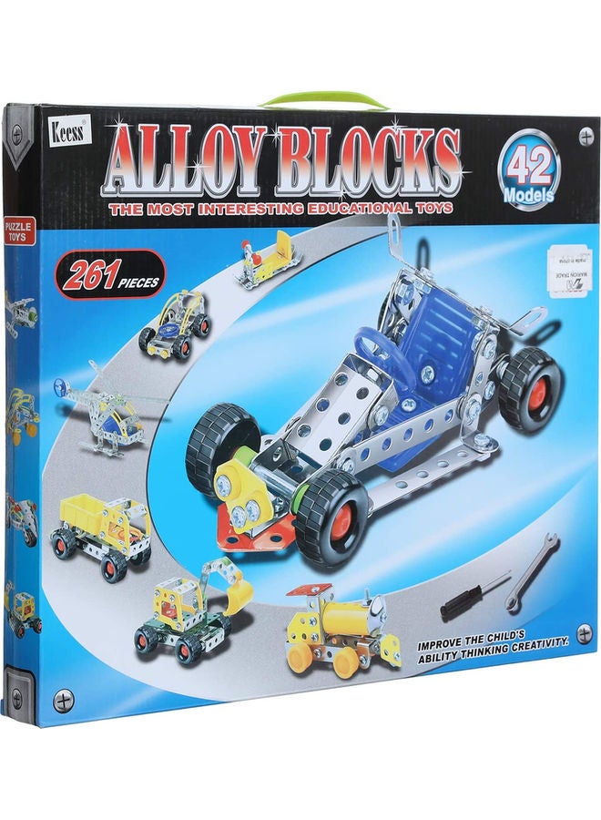 261 Piece Alloy Vehicle Building Set 6+ Years 