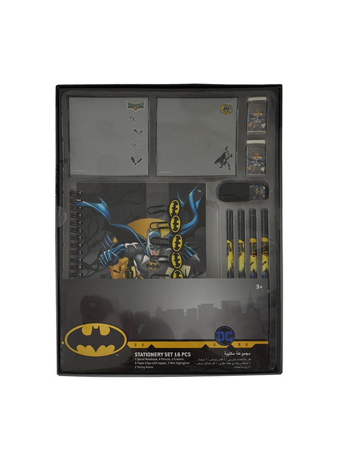 Warner Bros. - Batman Stationery Set 16Pcs Black/Multicolour - Image 1