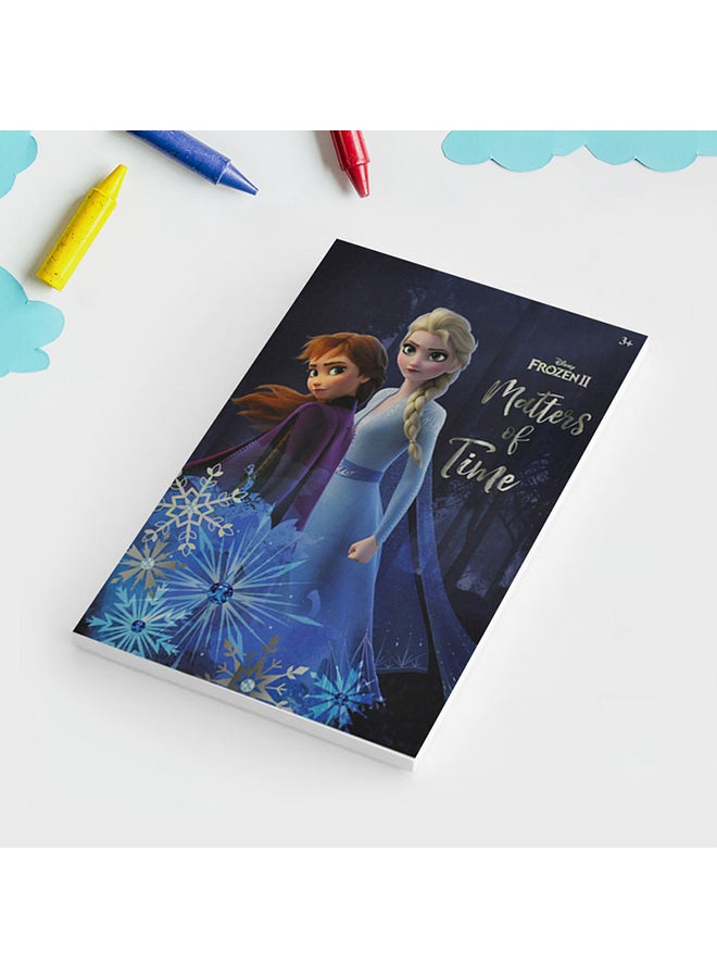 ديزني - دفتر ملاحظات مقاس A4 بطبعة مستوحاة من فيلم Frozen باللغة الإنجليزية أزرق/متعدد الألوان - Image 1