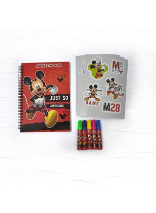 Mickey Stationery Set 12Pcs Red/Multicolour - v1649242911/N43624594A_1