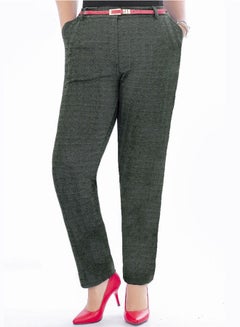 Casual Diagonal Pant Green