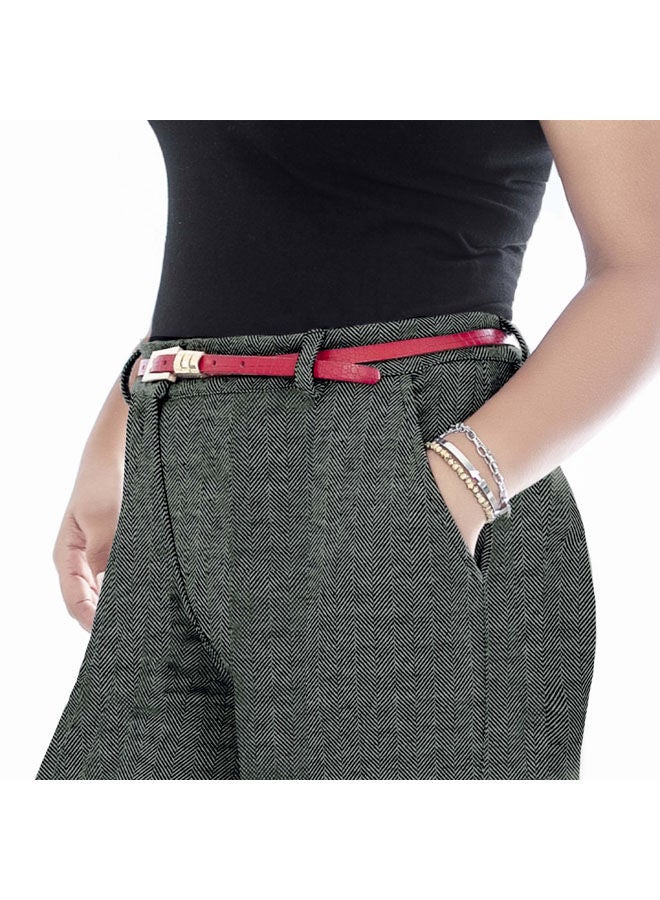 Smoky Egypt - Casual Diagonal Pant Green - Image 1