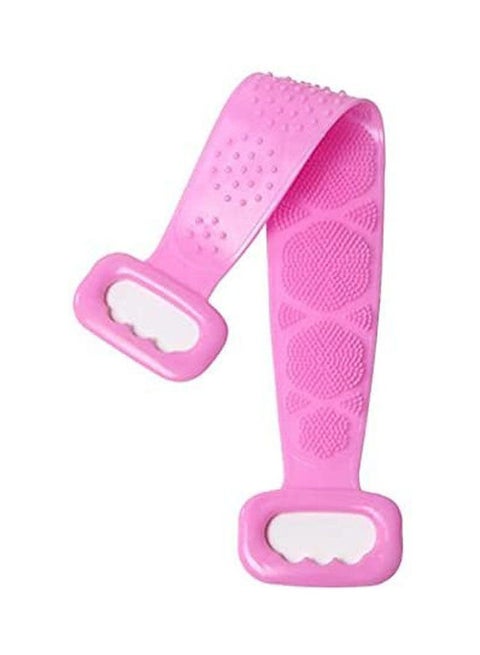 Silicone Loofah For Bathing And Exfoliating The Body Pink 60cm