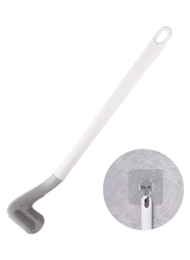 Long-Handled Toilet Brush, Grey - Image 1