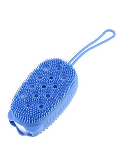 Exfoliating Body Scrubber Silicone Body Brush With Two Side Blue
