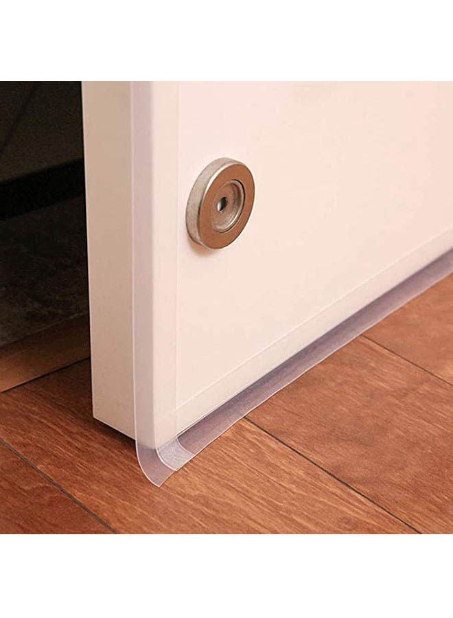 Door Window Self Adhesive Weather Stripping Silicone Seal Sweep Strip 25 Mm Clear 5meter - Image 2