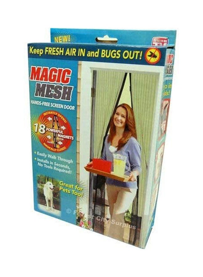 ستارة باب المنزل المصنوعة من شبكة سحرية تعمل بدون استخدام اليدين ومضادة للبعوض والحشرات