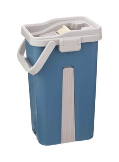 Qasem Microfiber Mop With Plastic Handle And Bucket Set Blue  - Image 2