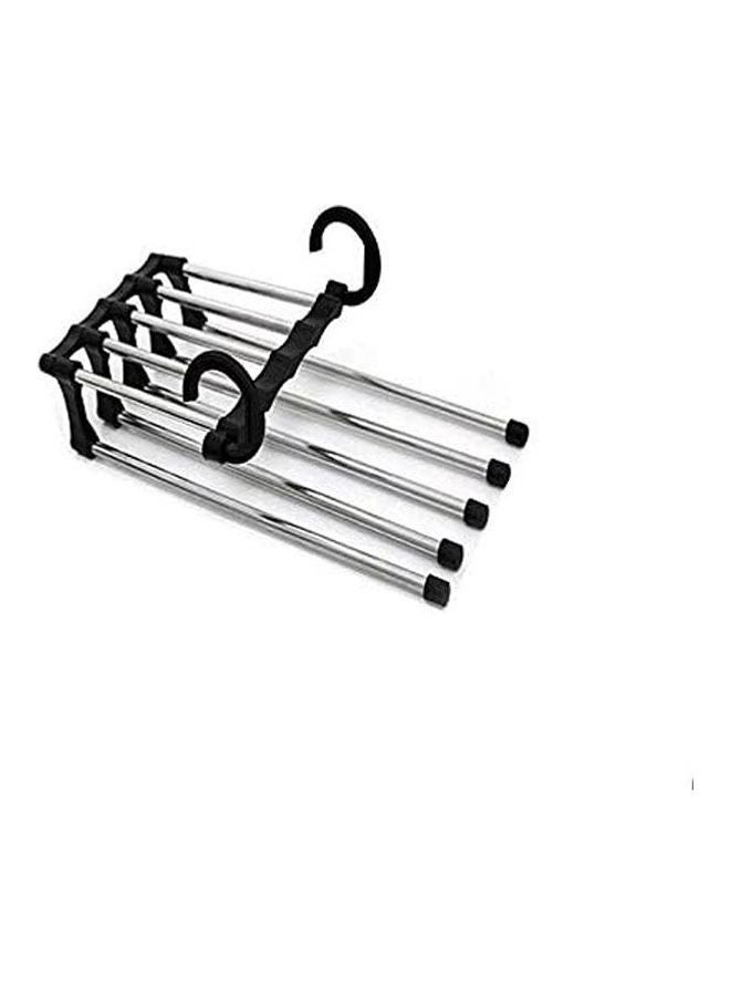 Pants Hanger Closet Organizer Non Slip Multi Layers Stainless Steel Adjustable Trousers Storage Rack Space Saving For Jeans Ties Scarves Multicolour ‎26.2 x 15.8 x 5.8cm 