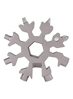 Tool-1 Multi-Tool Card Combination Compact And Portable Outdoor Products Snowflake Silver 18-inchcm