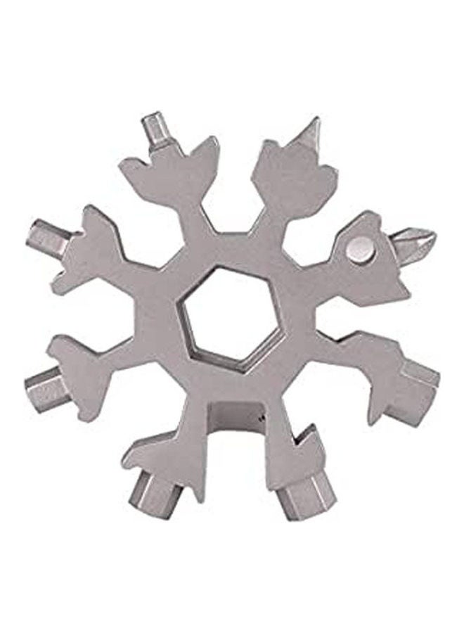 Generic - Tool-1 Multi-Tool Card Combination Compact And Portable Outdoor Products Snowflake Silver 18-inchcm - Image 1