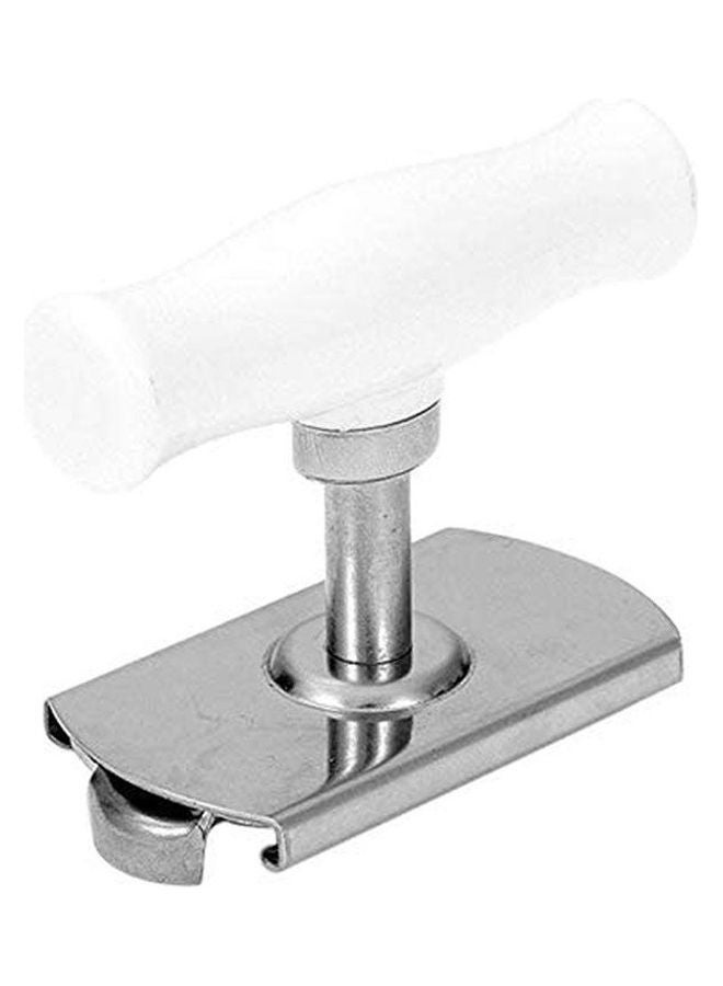 Can Opener Jar Bottle Adjustable Manual Stainless Steel Easy Kitchen Tool White 7x7.5cm  - Image 1