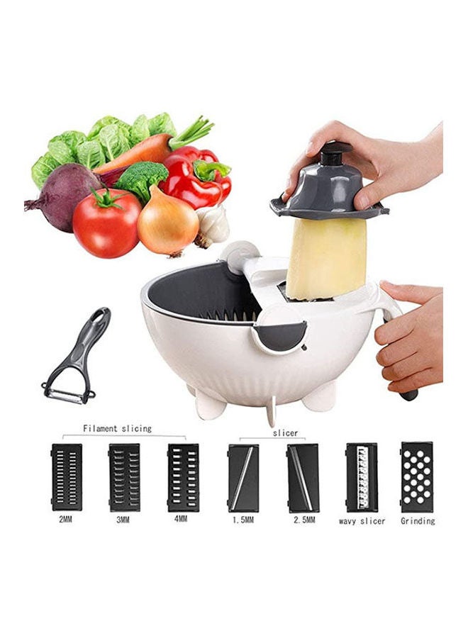 Cutter Vegetable Tool Kitchen Multifunctional - 9 In 1 Black  - Image 2