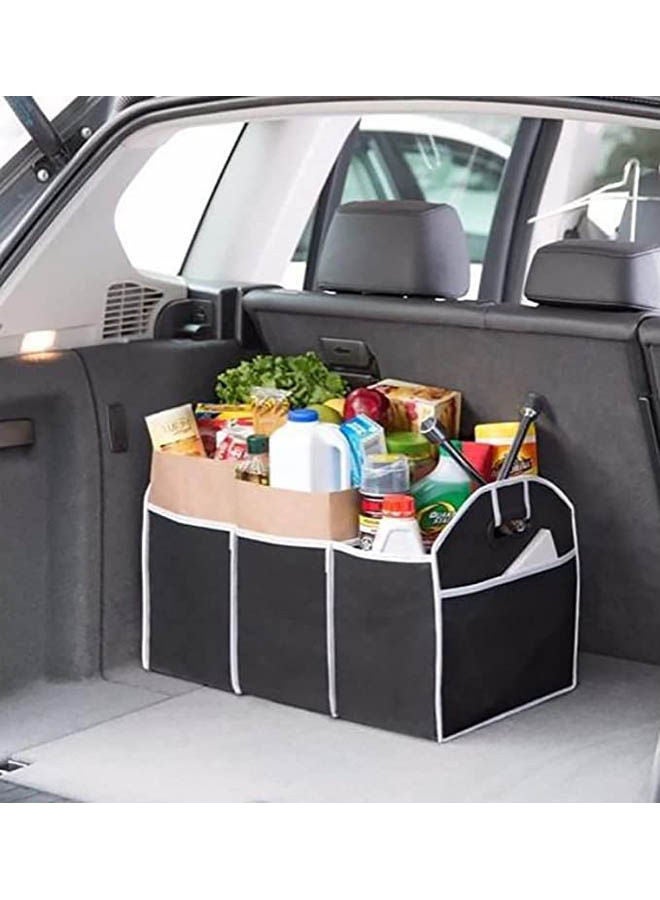 Foldable Multipurpose Car Bag Organizer Black