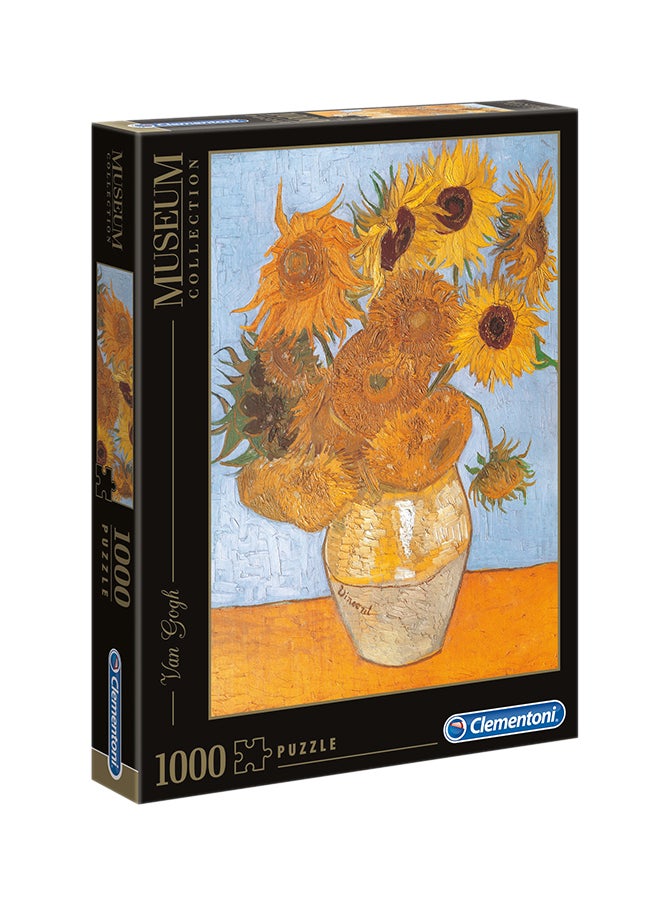 Clementoni Puzzle Museum Collection Sunflowers Van Gogh Giraso 1000 pieces , Age 14+ - Image 1