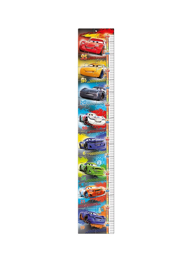 Clementoni Disney Cars Measure Me Puzzle – 30 Pieces – Kids Ages 3+ – Height Chart Jigsaw Game - Image 2