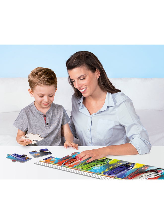 Clementoni Disney Cars Measure Me Puzzle – 30 Pieces – Kids Ages 3+ – Height Chart Jigsaw Game - Image 5