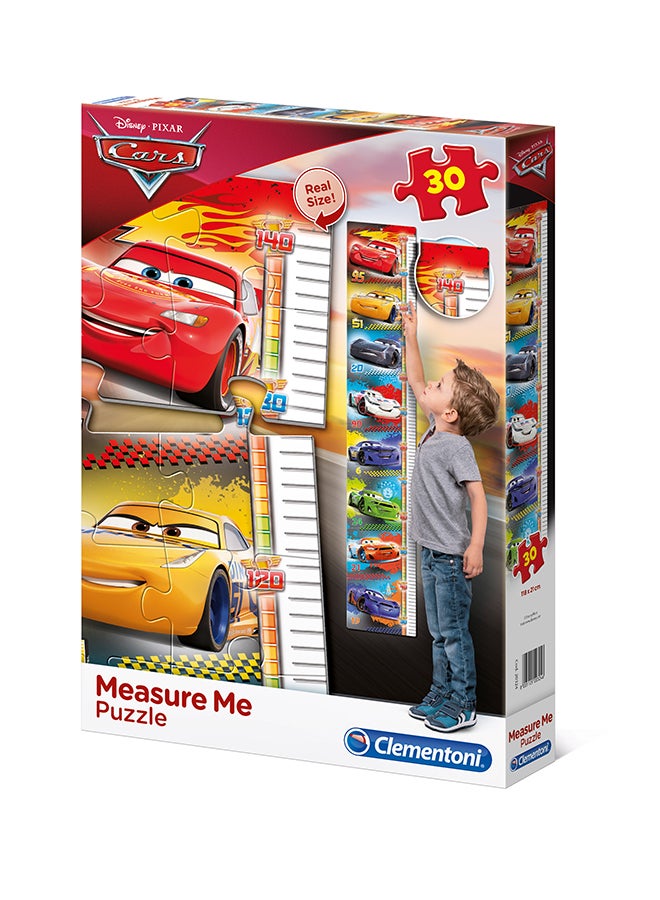 Clementoni Disney Cars Measure Me Puzzle – 30 Pieces – Kids Ages 3+ – Height Chart Jigsaw Game - Image 3