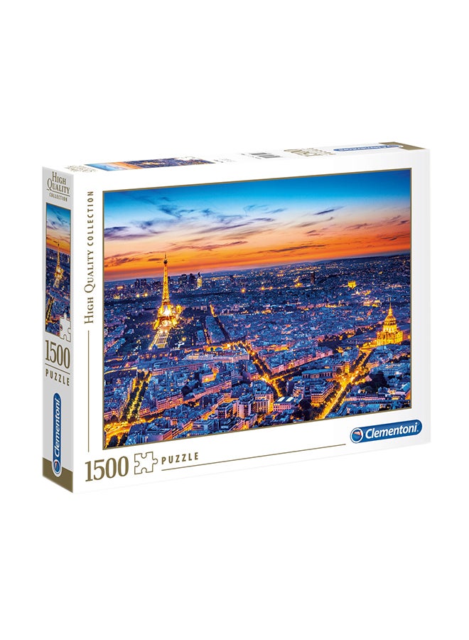 Clementoni View of Paris Puzzle 1500 Pieces from 9 Years, Colourful Adult Puzzle with Bright Colours, Skill Game for the Whole Family, Great Gift Idea - Image 1