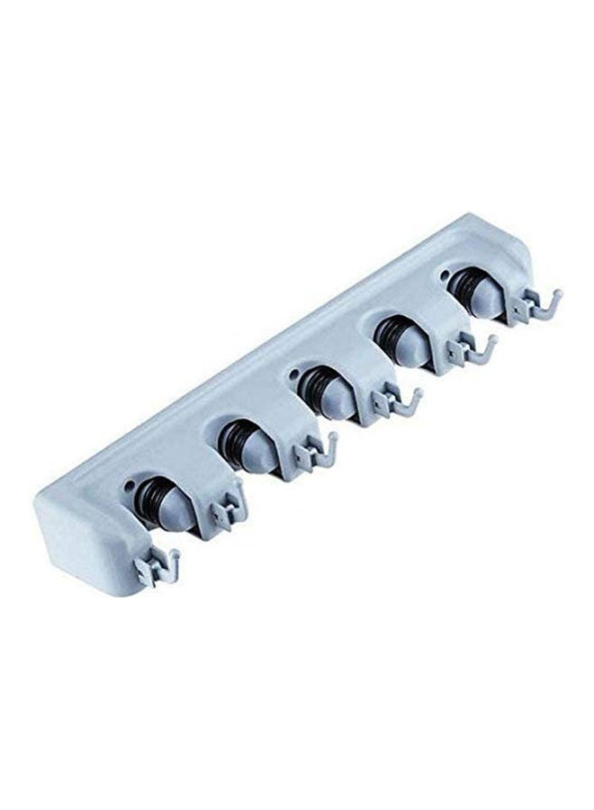 Mop Broom Holder Wall Mount Organizer Grey ‎100 x 20 x 20cm - Image 1