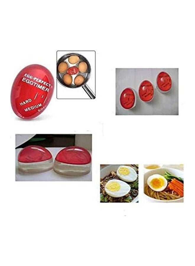 ماركة غير محددة - Kitchen Assistant Egg Timer Boiled Egg Raw Observer Will Change Color Egg Timer Red - Image 1