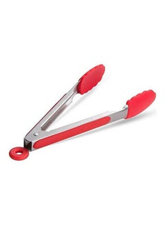 Generic Food Tongs With Silicone Cover Handle Red  - Image 1