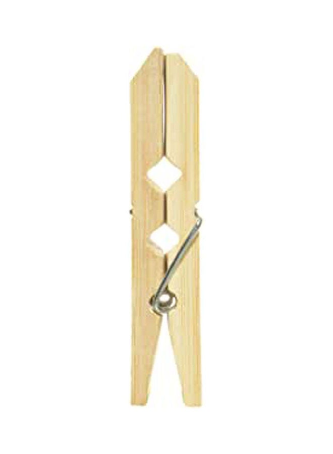 Clothing Tweezers 20 Pieces - Wood Beige - Image 1