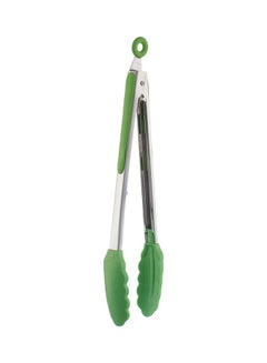 Kitchen ware Silicon Large Tong With Stainless Steel Handle Green 128grams  - Image 1