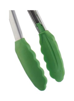 Kitchen ware Silicon Large Tong With Stainless Steel Handle Green 128grams  - Image 2