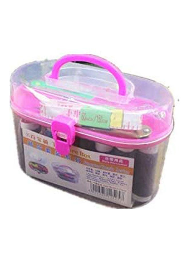 Portable Mini Travel Sewing Box With Needle Threads Sewing Kits Sewing Set Multicolour - Image 1